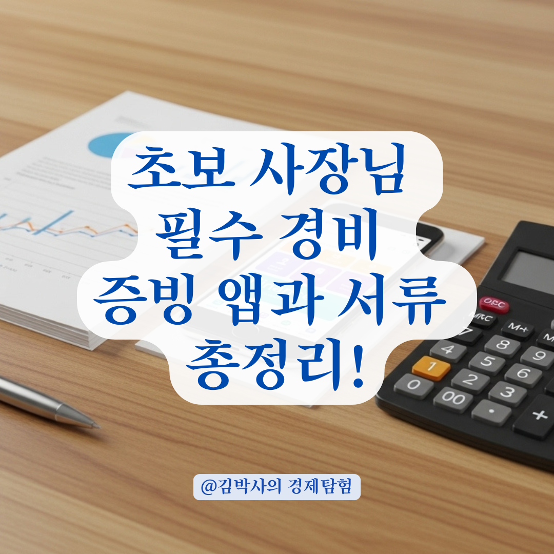 초보 사장님을 위한 경비 증빙, 꼭 챙겨야 할 서류와 추천 앱 총정리.
