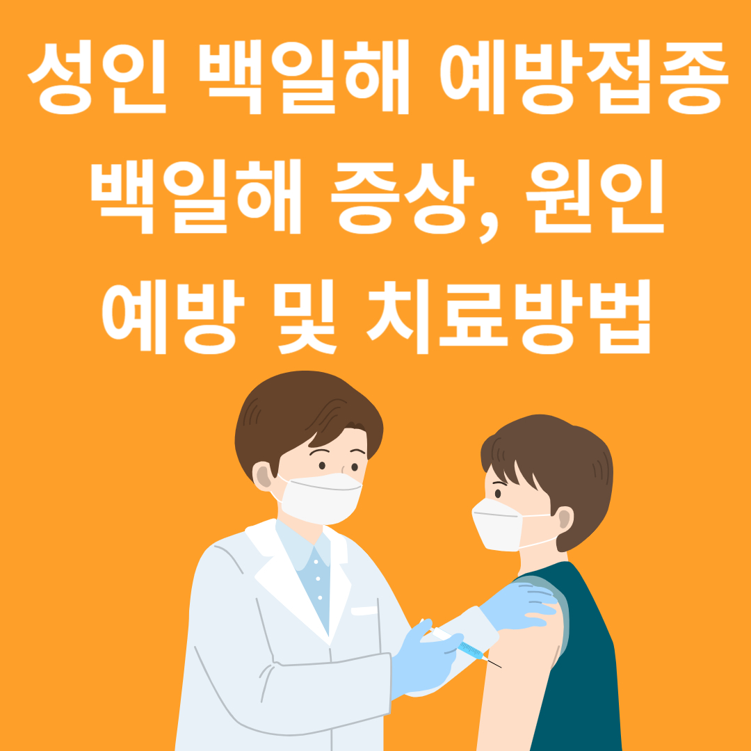 성인 백일해 예방접종