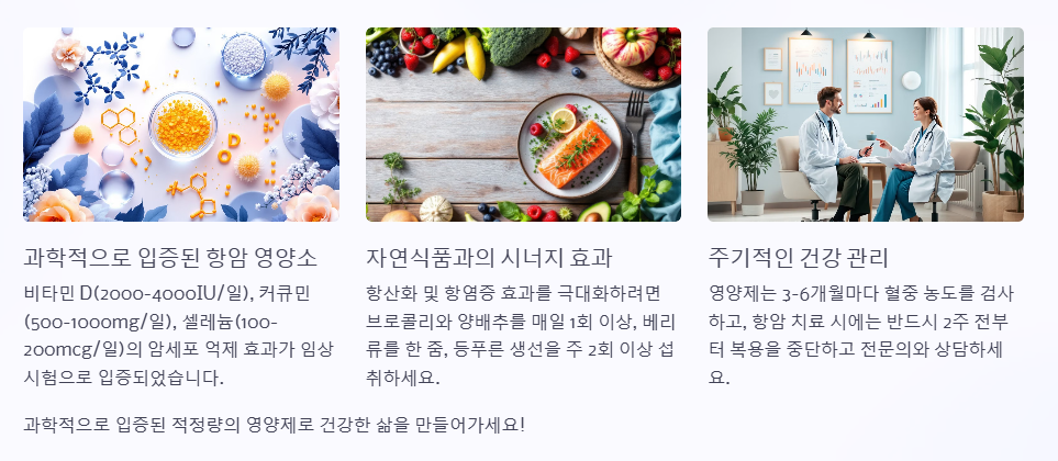 올바른 영양제 섭취로 건강을 지키세요