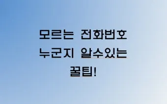 사람 이름 기반 전화번호 조회 찾는 쉬운 법_25