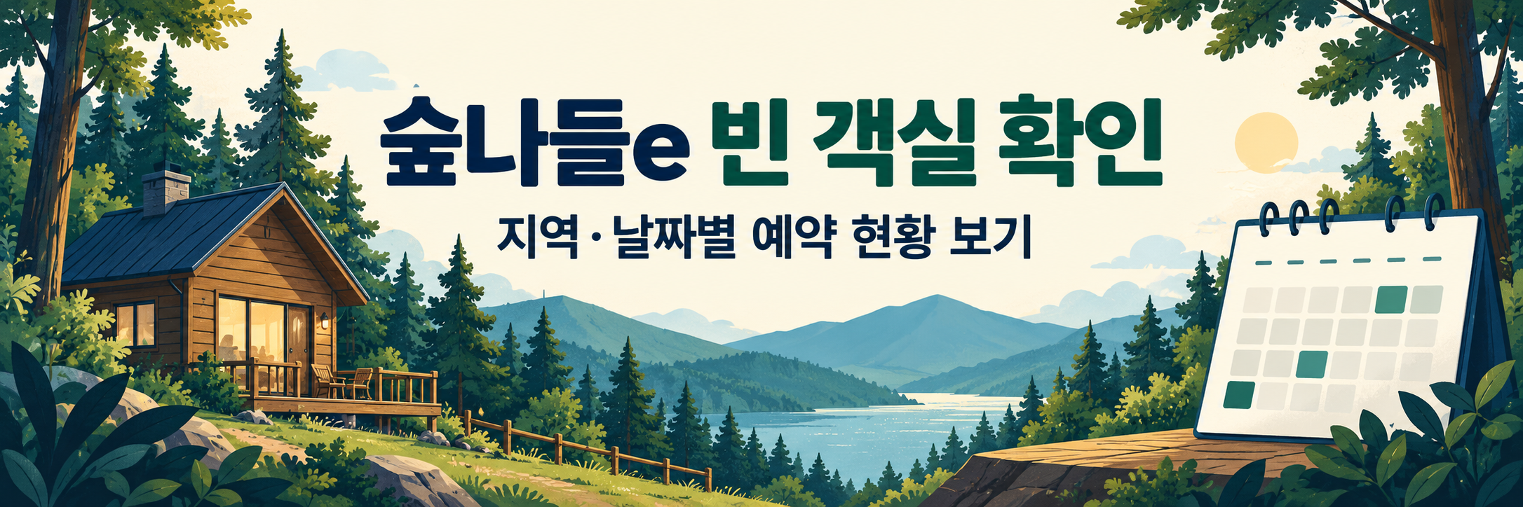 숲나들e 자연휴양림 예약 방법 - 주말 추첨 일정과 취소표 확인