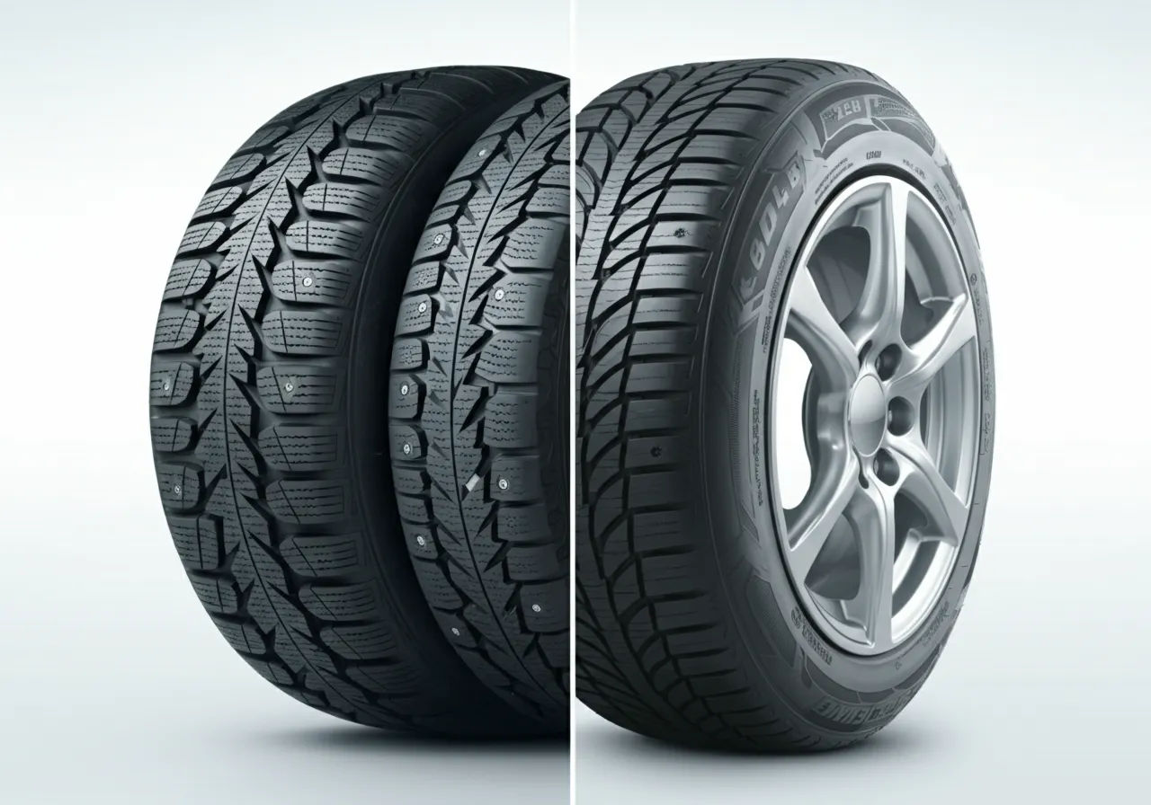 스노우 타이어와 일반 타이어의 차이점