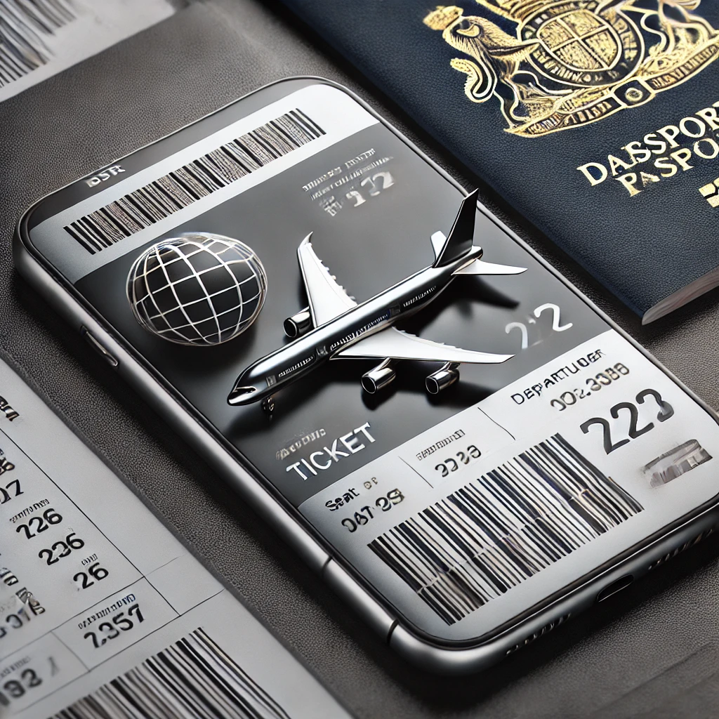 항공권 티켓 이미지