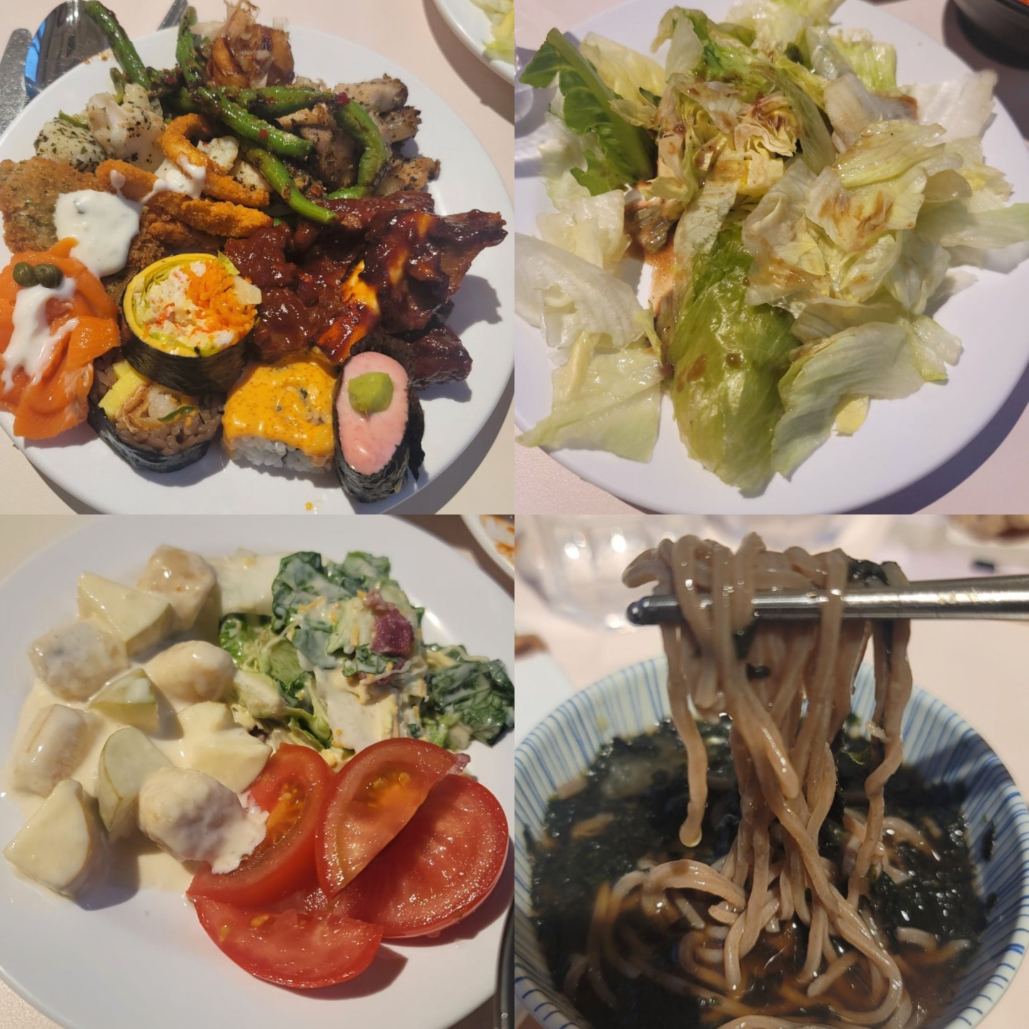 애슐리퀸즈 광교아브뉴프랑점 음식들