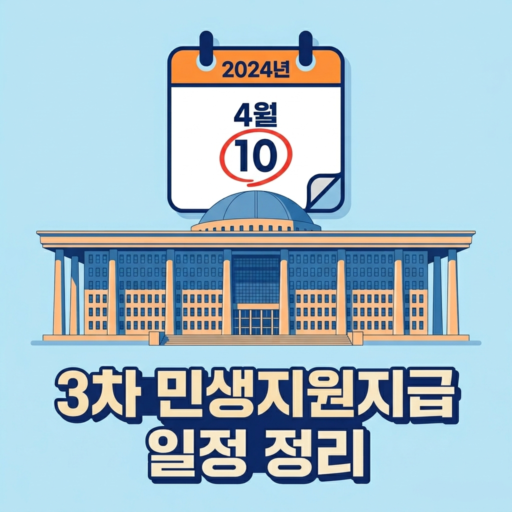 민생지원금 3차 지급일, 4월 국회 통과 후 일정 5단계 정리
