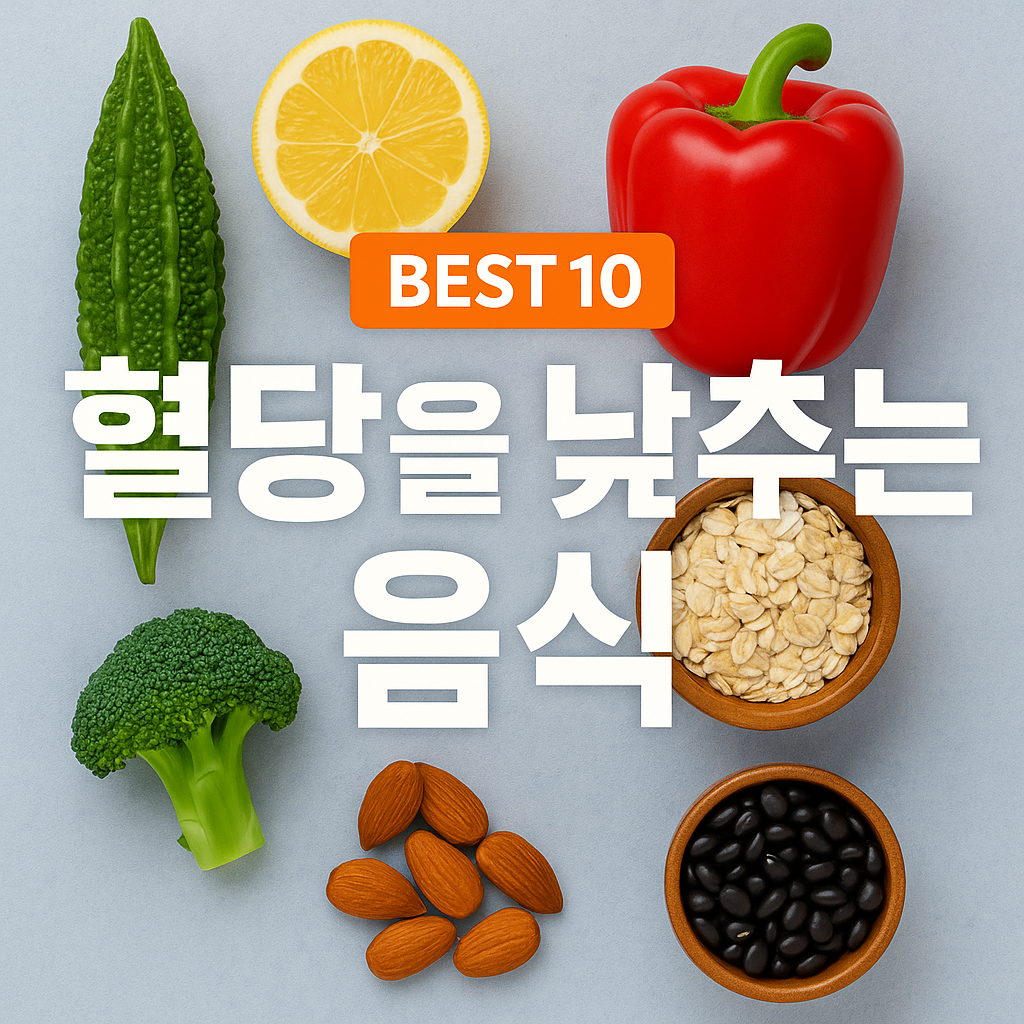 혈당 낮추는 음식 베스트 10