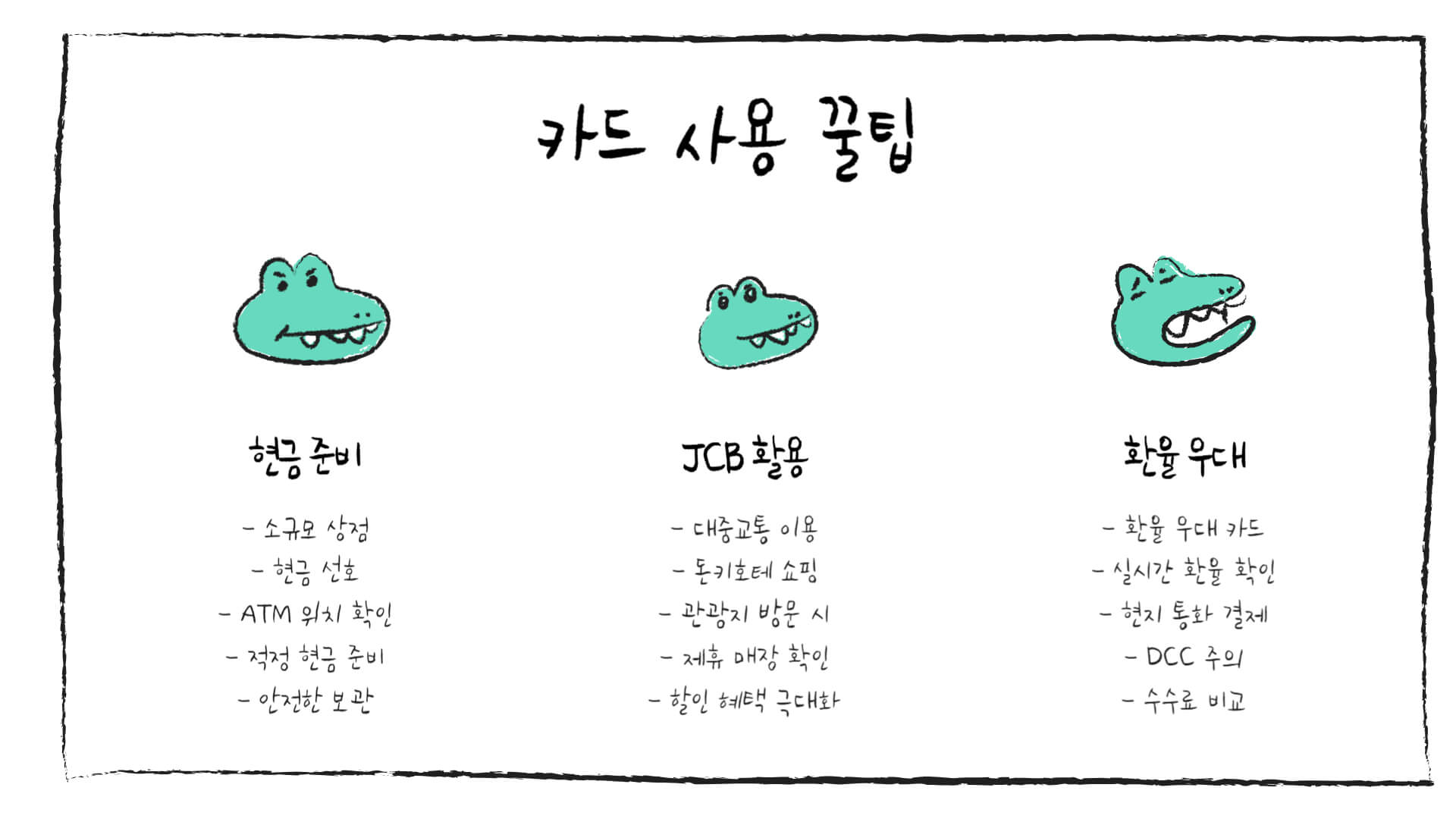 일본 여행 카드 추천