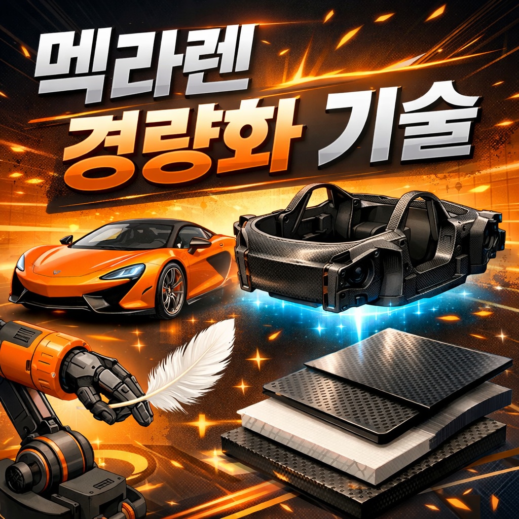 맥라렌 경량화 기술, 왜 슈퍼카 중 가장 빠를까