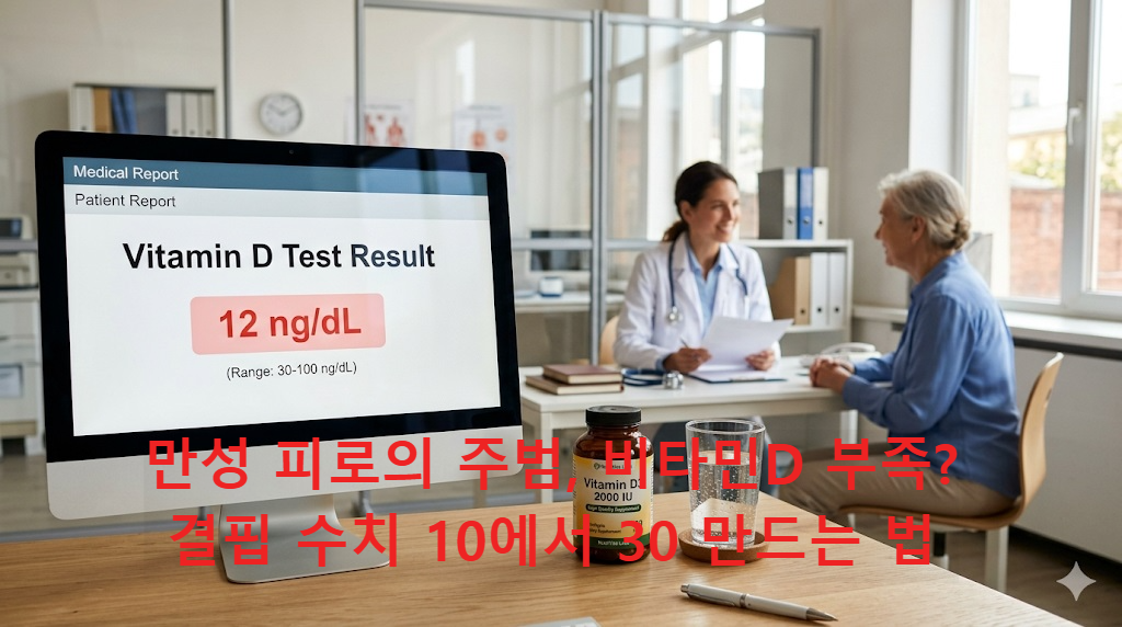 2026 비타민D 정상 수치 기준 및 결핍 수치 10의 의미 안내 이미지