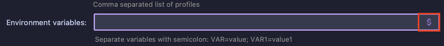환경변수 추가하는 버튼