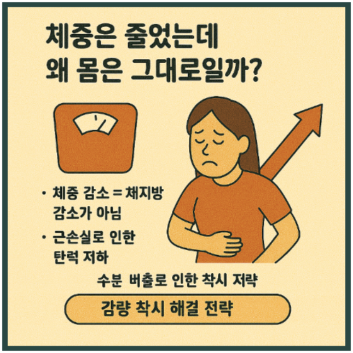 체중은 줄었는데 왜 몸은 그대로일까?
