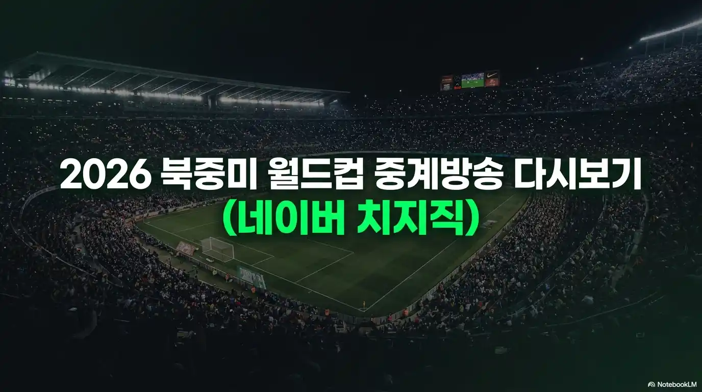 2026 북중미 월드컵 중계방송 다시보기 네이버 치지직 온라인 스트리밍 안내