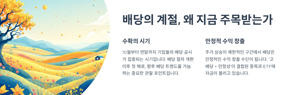 배당의 계절, 왜 지금 주목받는가