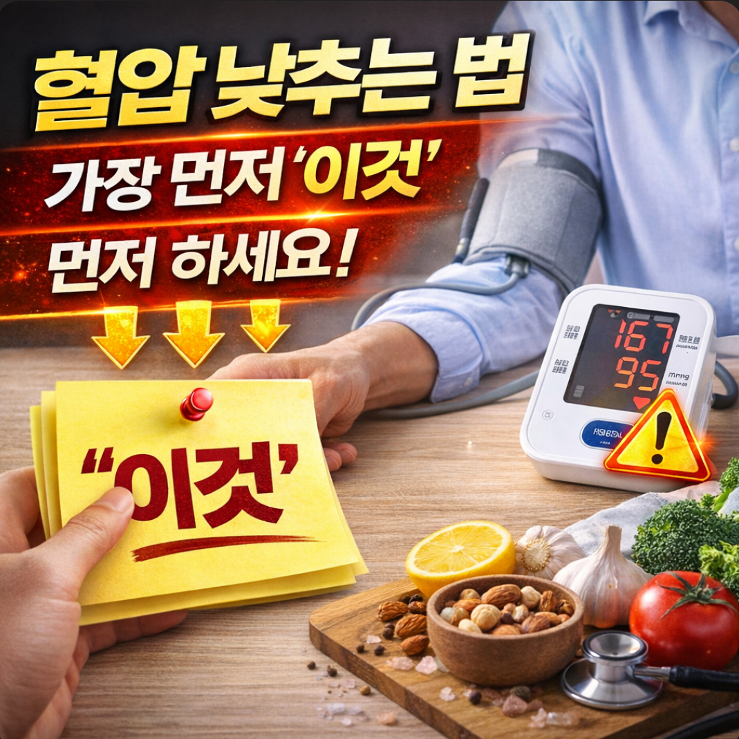 혈압 낮추는 법