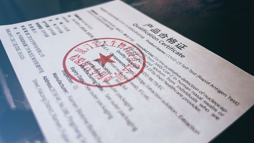 Certificate.