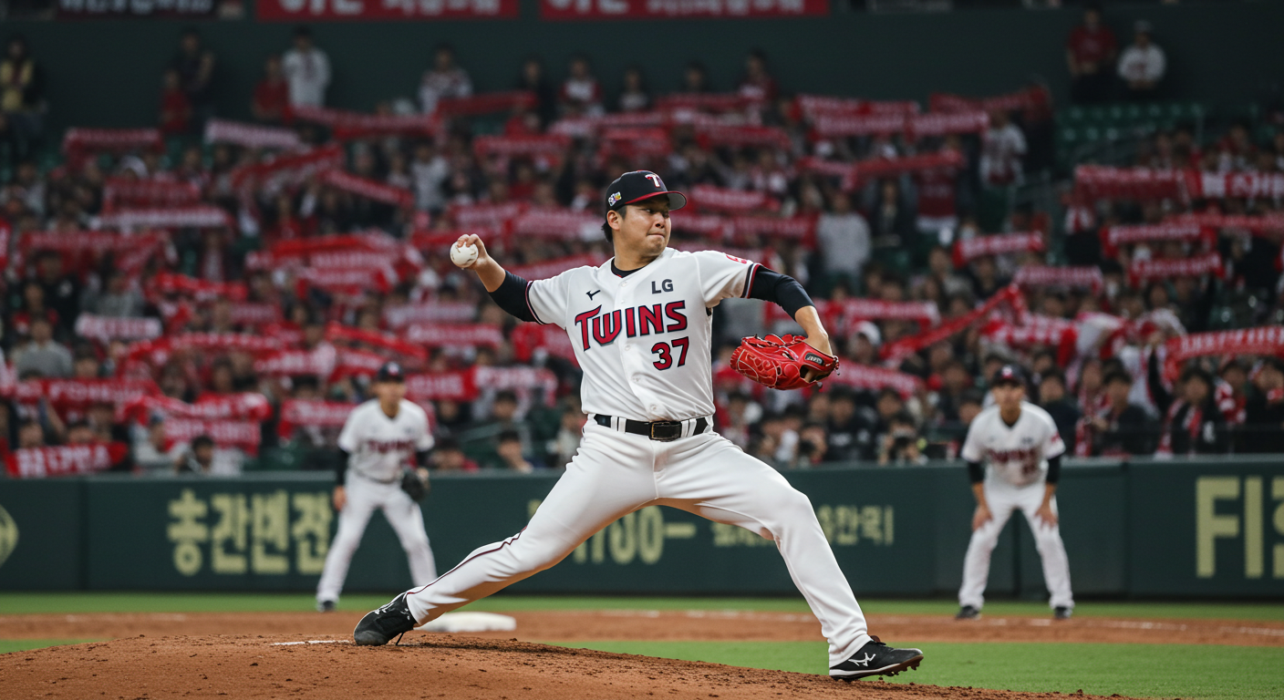 LG트윈스 투수 관련 생성 이미지