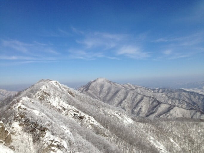 겨울 백화산