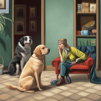 앵무새 강아지에게 딱