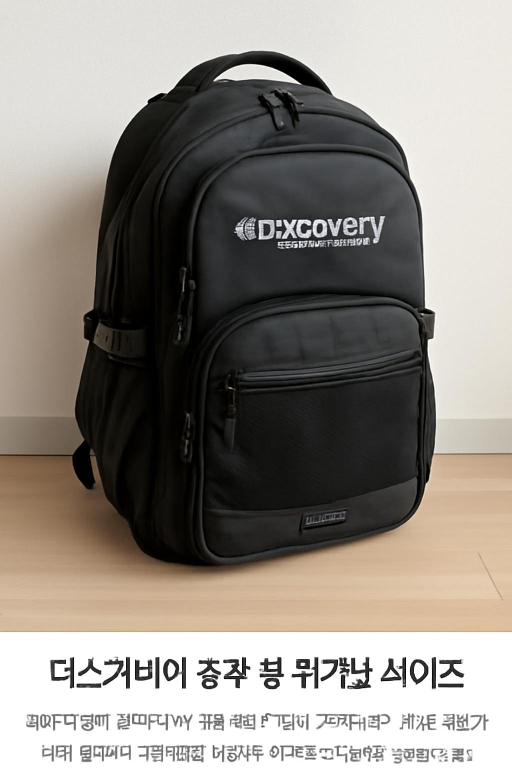 디스커버리 중학생 책가방 사이즈