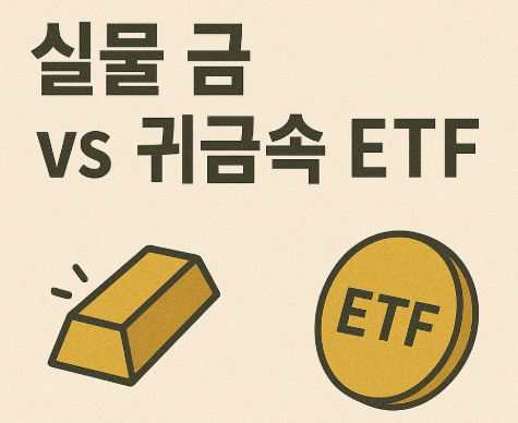 실물 금 vs 귀금속 ETF (보관, 세금, 안정성)