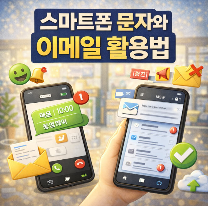 스마트폰 문자와 이메일 활용법