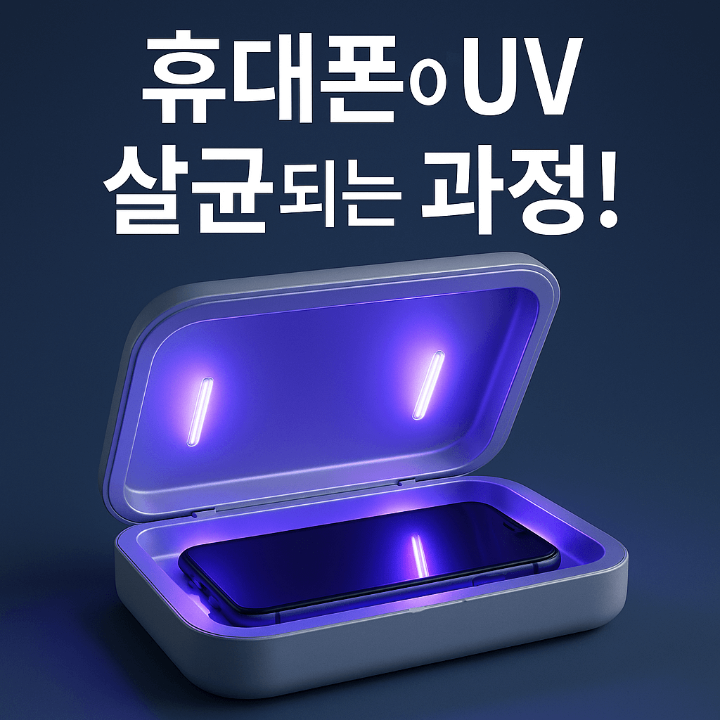 변기보다 세균 많은 휴대폰?! UV 살균 안 하면 큰일 납니다!