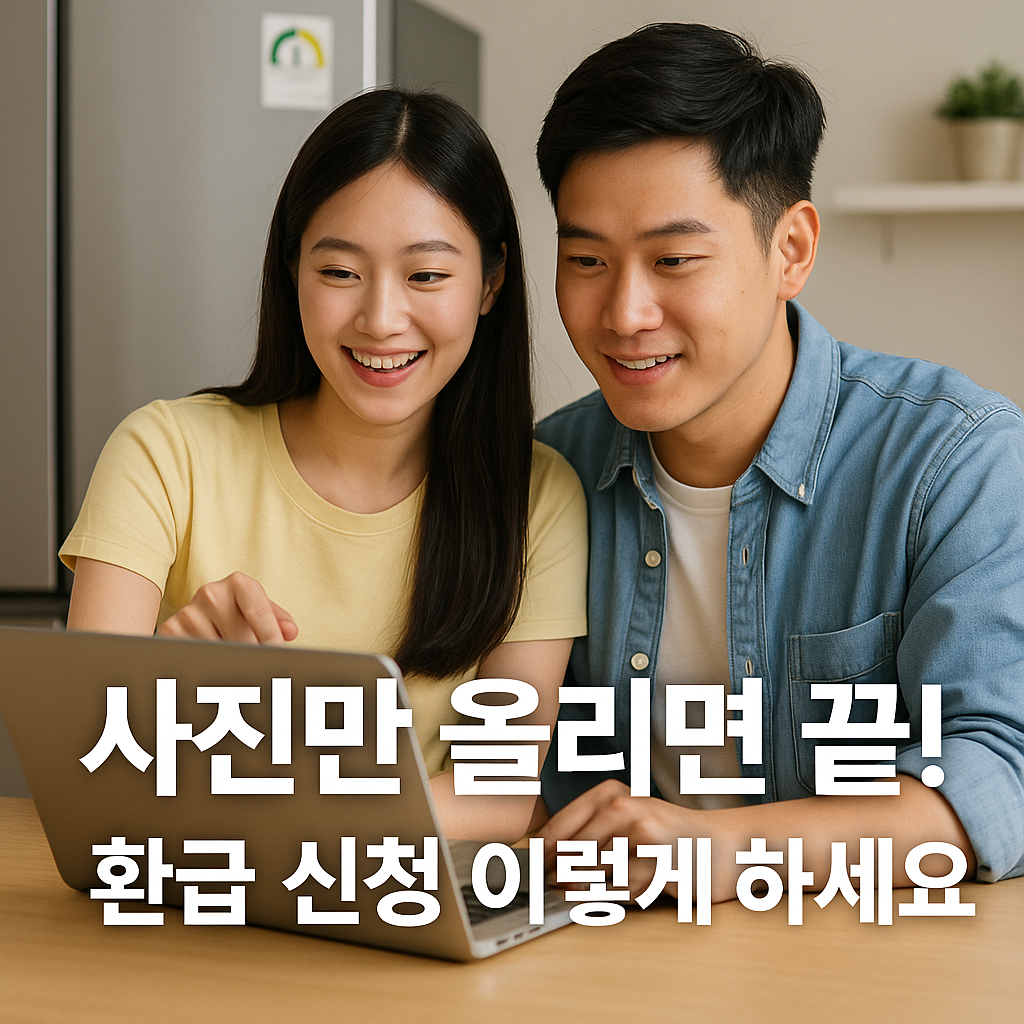 사진만 올리면 환급 신청 끝
