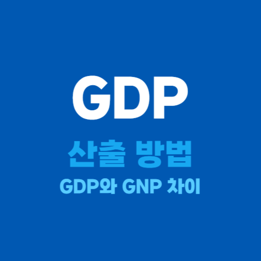 GDP 산출방법