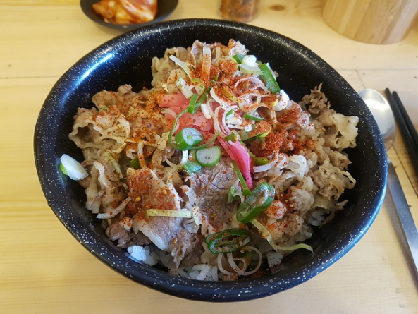 일본 여행 식비 규동