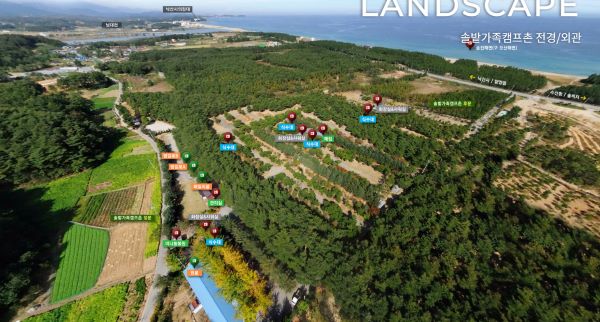 솔밭가족캠프촌-항공사진