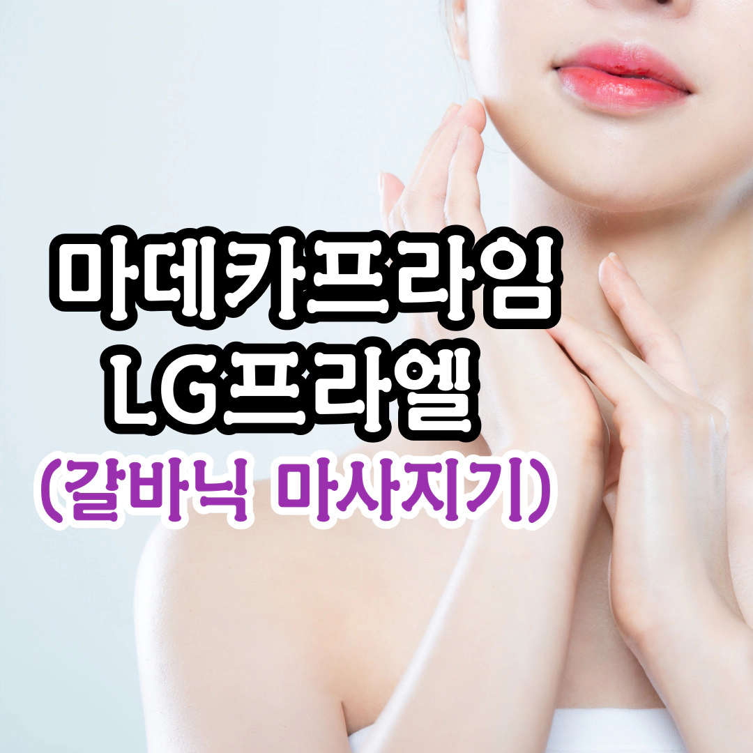 마데카프라임 LG프라엘 (갈바닉 마사지기)