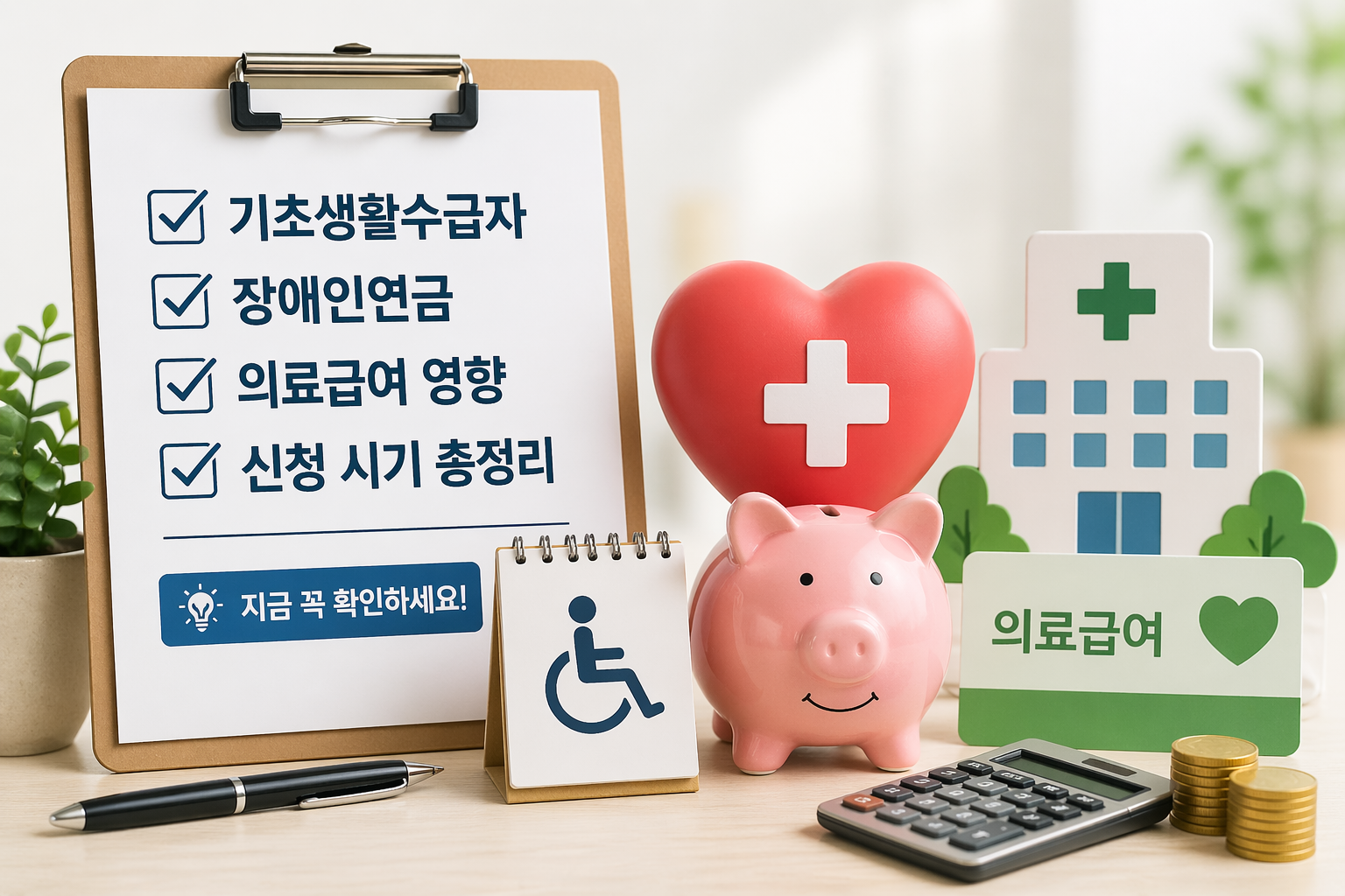 기초생활수급자 장애인연금, 지금 신청해야 할까? 의료급여 영향까지 쉽게 정리