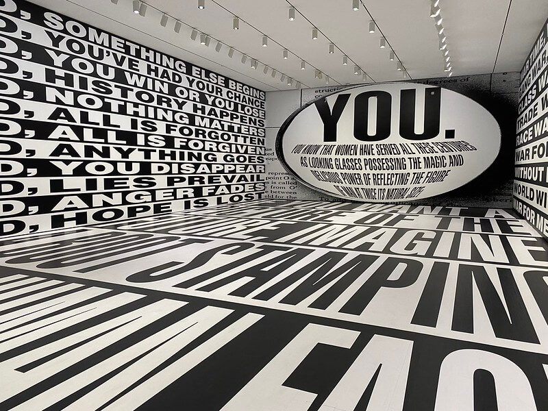 Barbara Kruger
Forever, 2017. Digital output on vinyl. LACMA