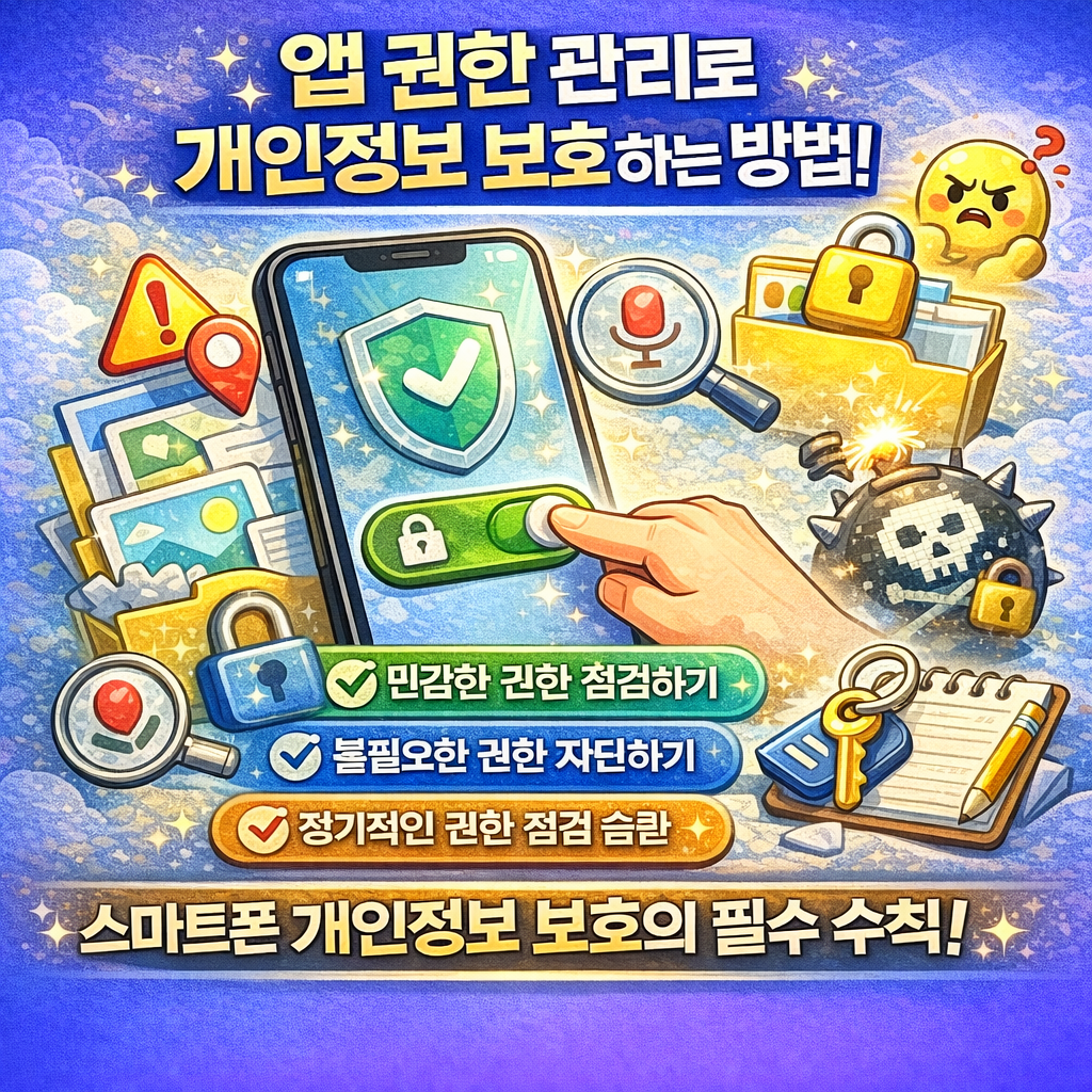 앱 권한 관리로 개인정보 보호하는 방법