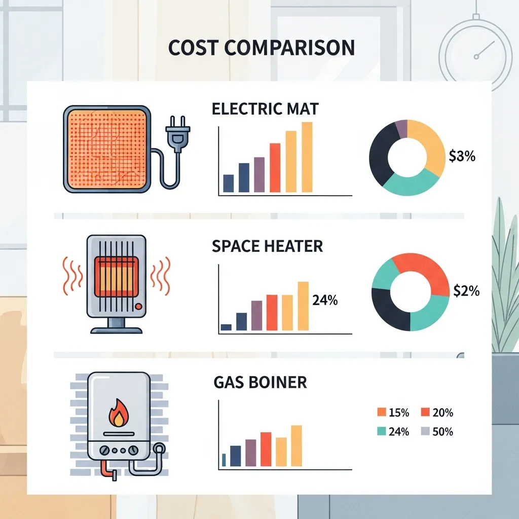 전기장판 히터 비용비교