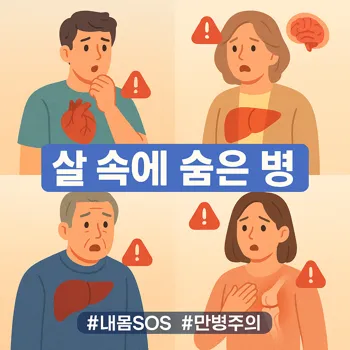 비만 합병증, 살쪘다고 끝? 😱 전신 질병 주의보!