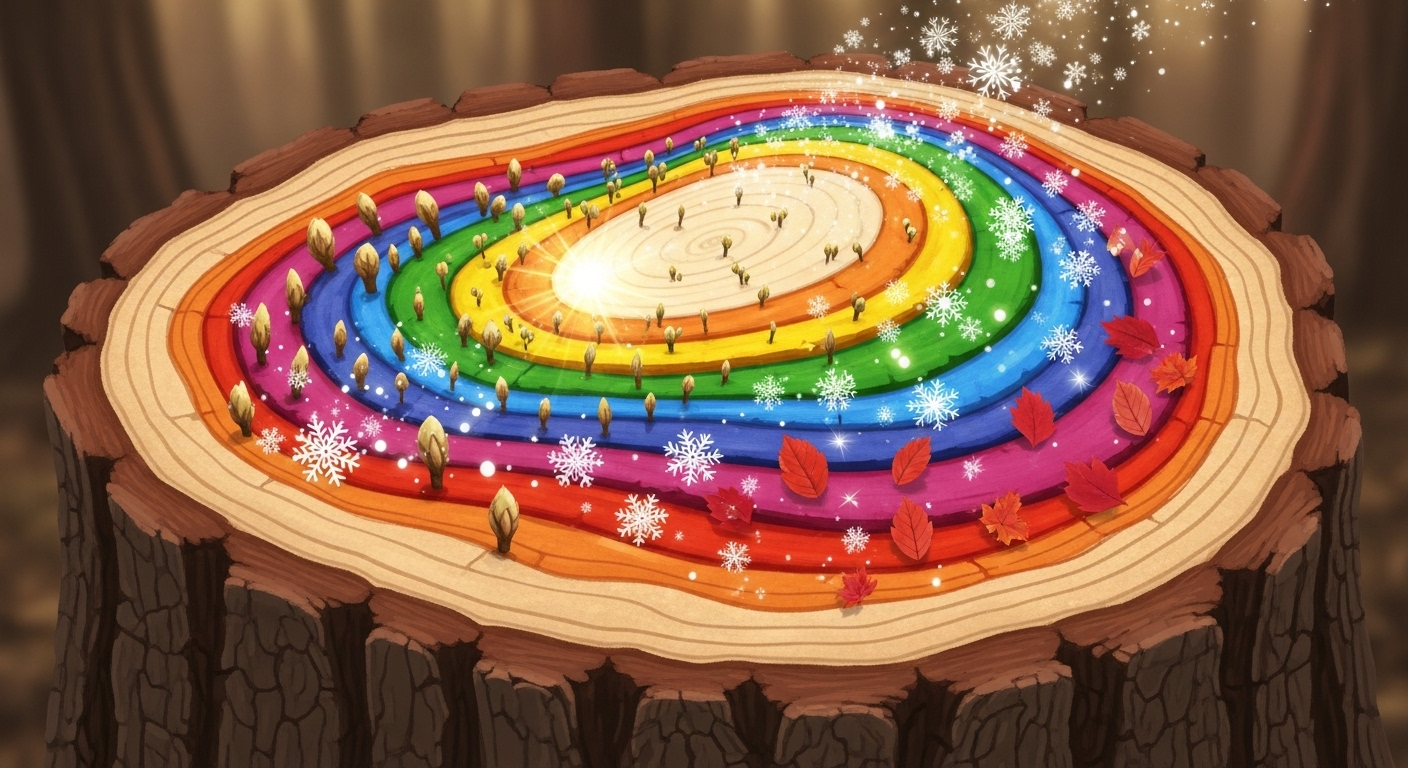 나무의 나이테는 어떻게 생기는 걸까? 무엇을 알려줄까?