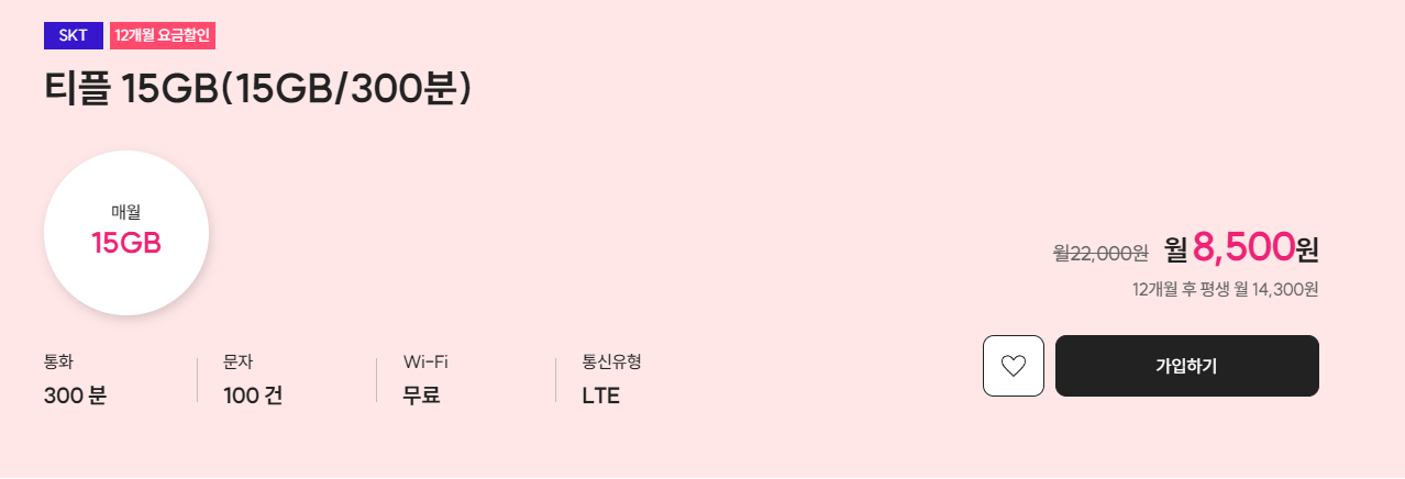 알뜰폰 요금제