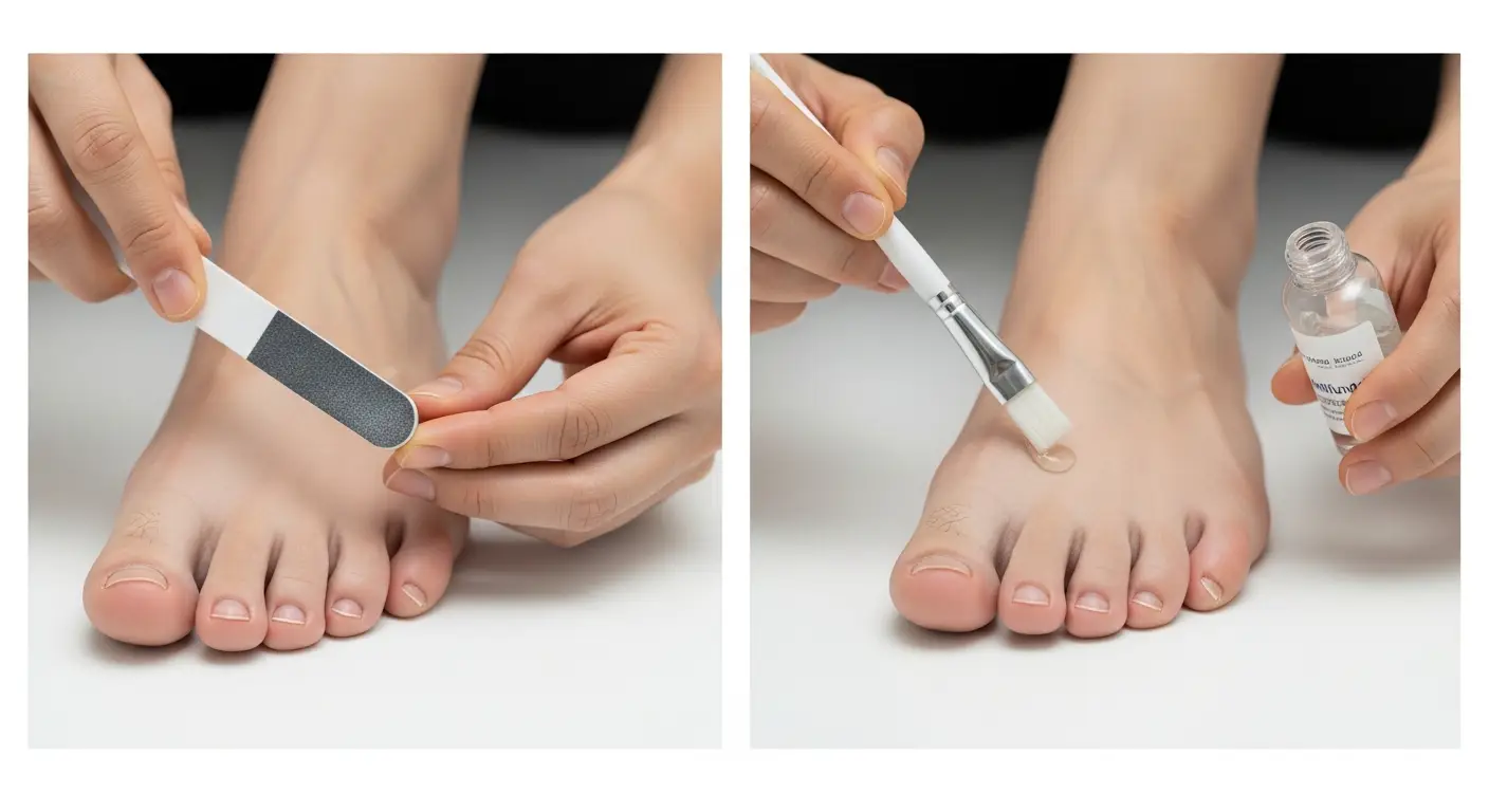 발톱무좀 약 올바른 사용법 파일링