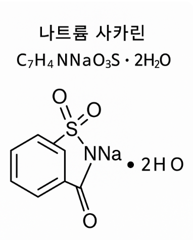 사카린 분자 구조