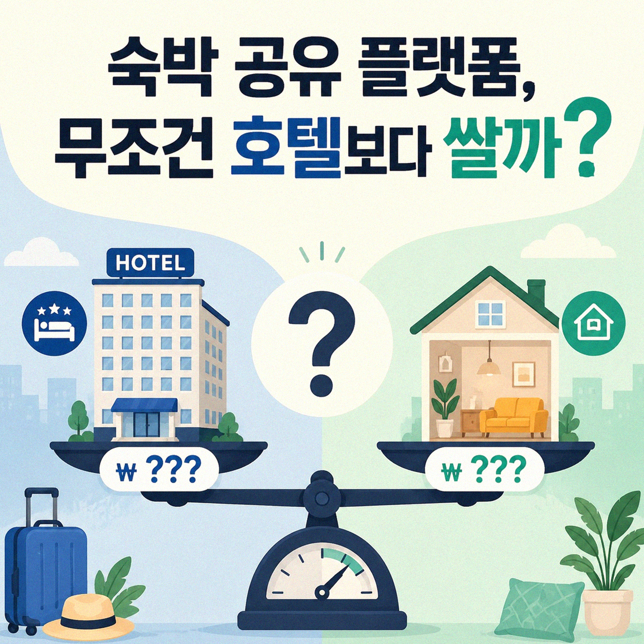 숙박 공유 플랫폼, 호텔보다 저렴할 때가 있을까