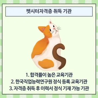 펫시터 자격 취득요건 교육기관 업무범위 수입전망_4