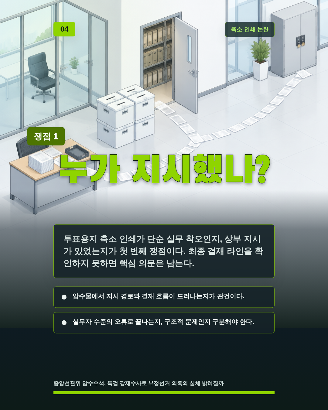누가 지시했나?