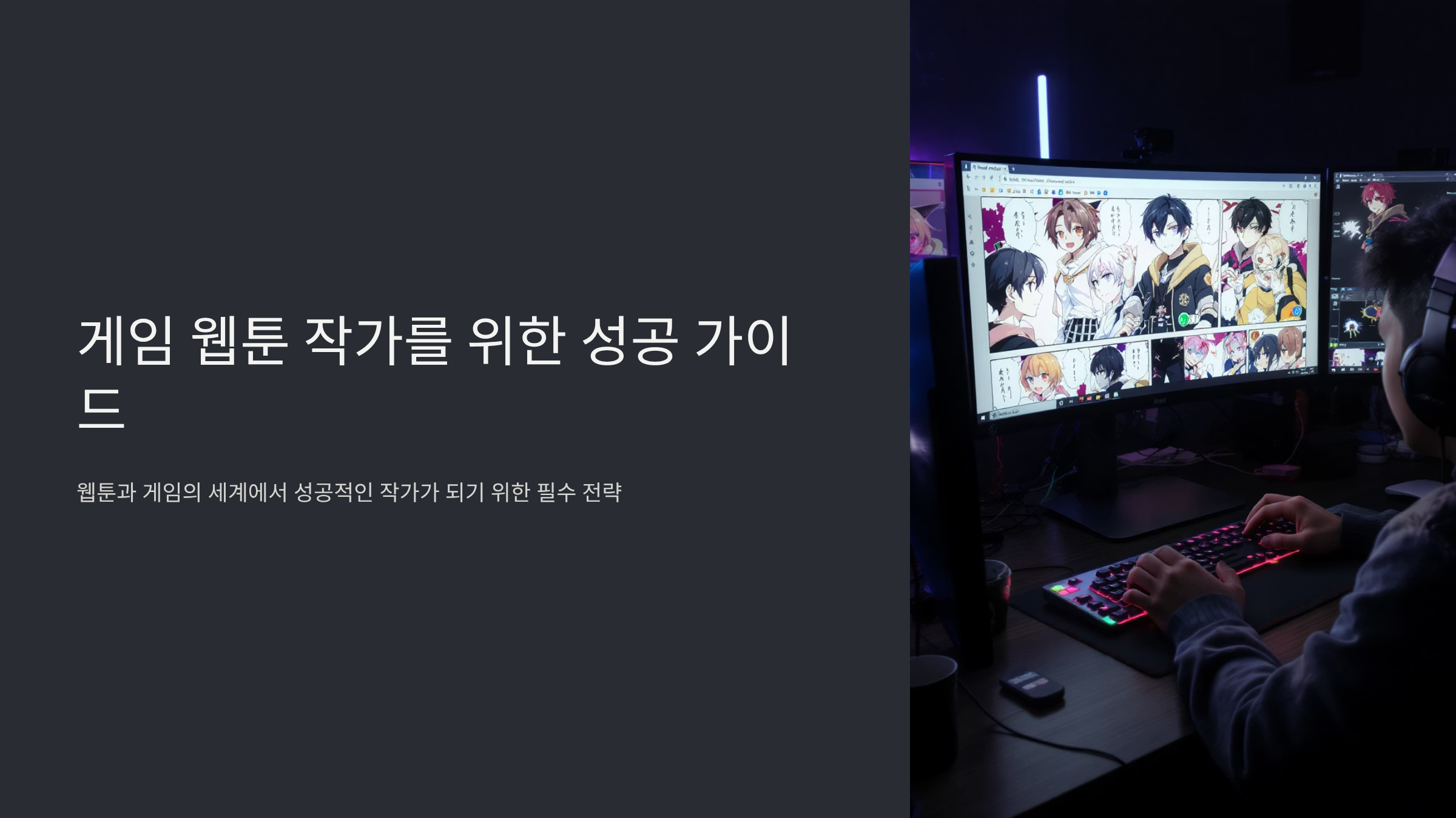 글 하나로 두 배 벌기? 게임·웹툰 작가 병행하는 법