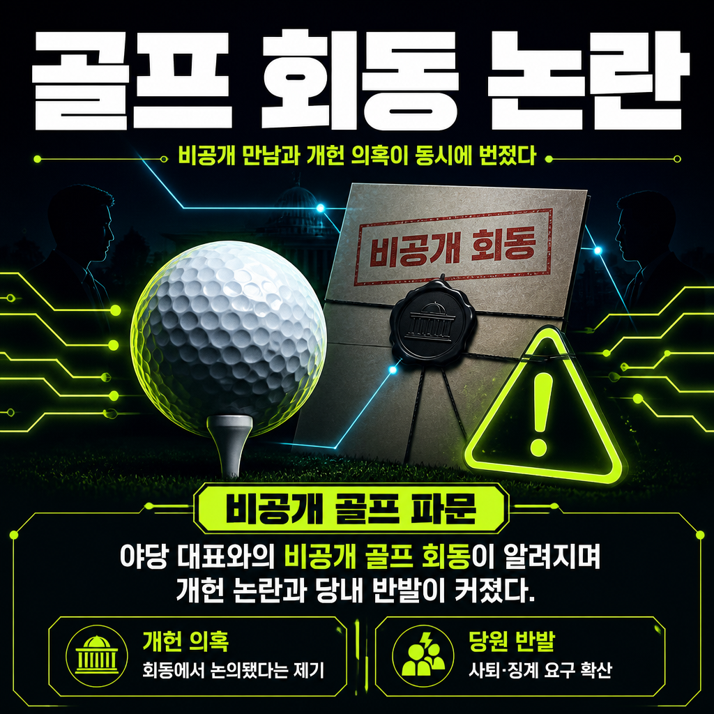 골프 회동 논란