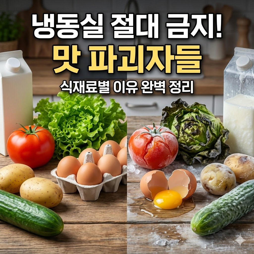 냉동실에 넣으면 오히려 맛이 떨어지는 식재료 기준