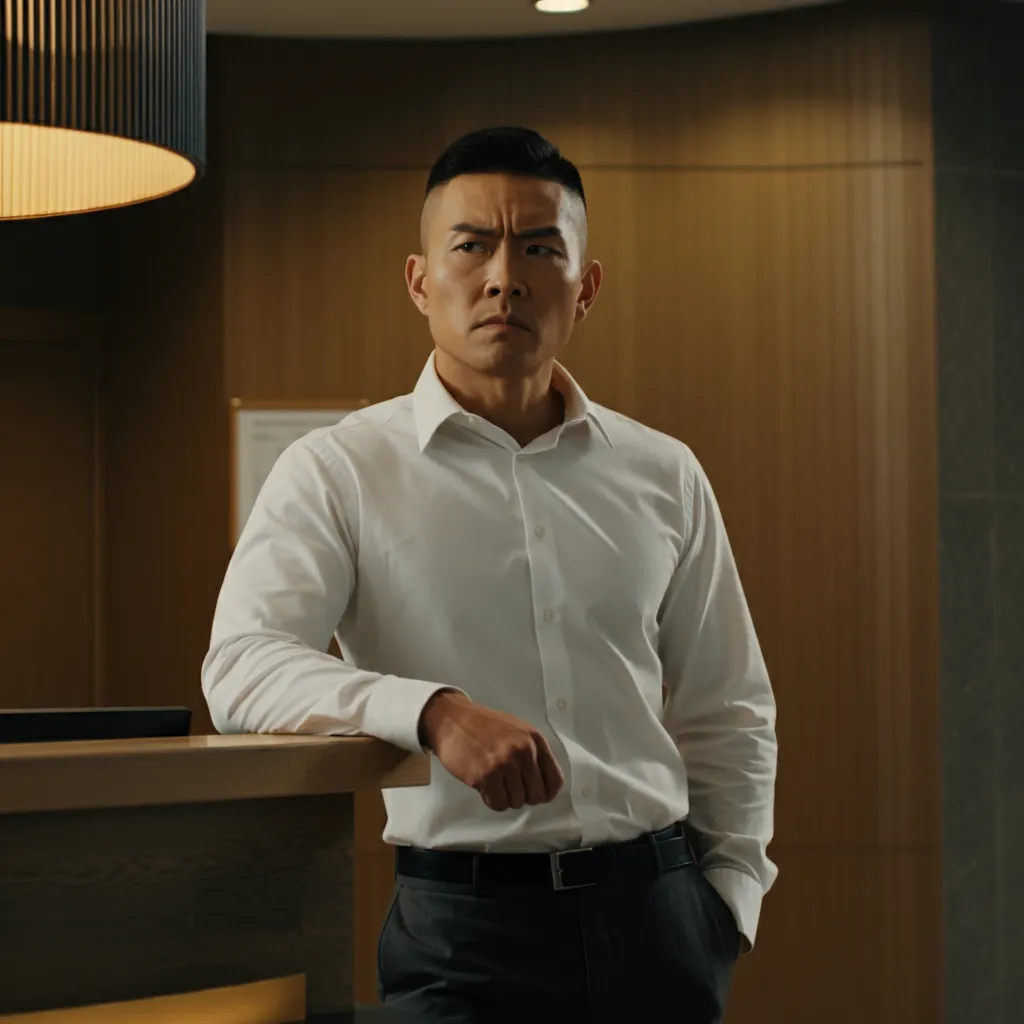 주택관리사-모습-하얀셔스 남자
