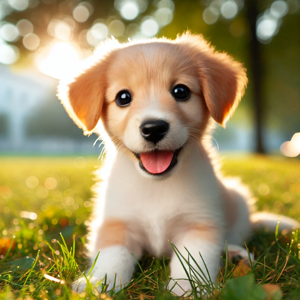 강아지가 핥는 행동