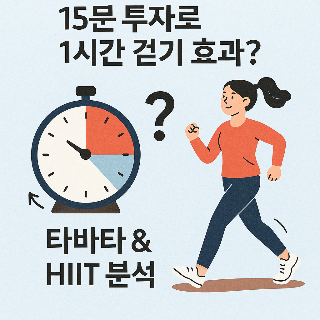 1.15분 투자로 1시간 걷기 효과'의 과학적 진실