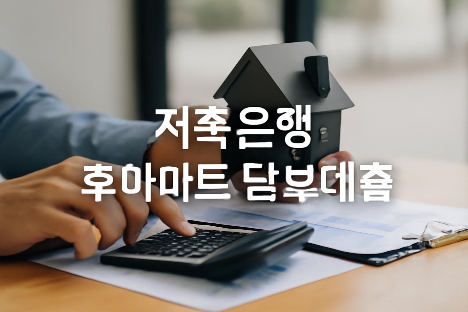 저축은행후아파트담보대출